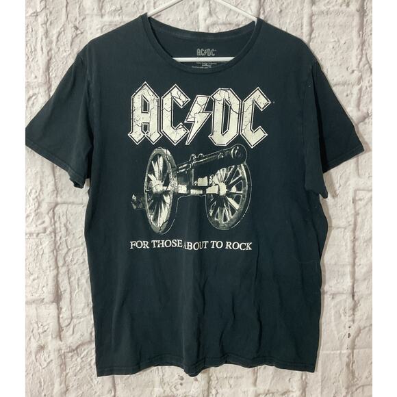 AC/DC Band Tee Men’s Large For Those About To Rock - Picture 1 of 6
